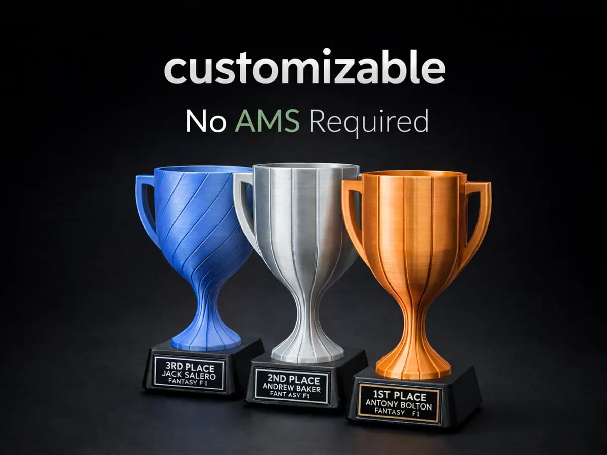Base de Troféu com Placa Personalizada