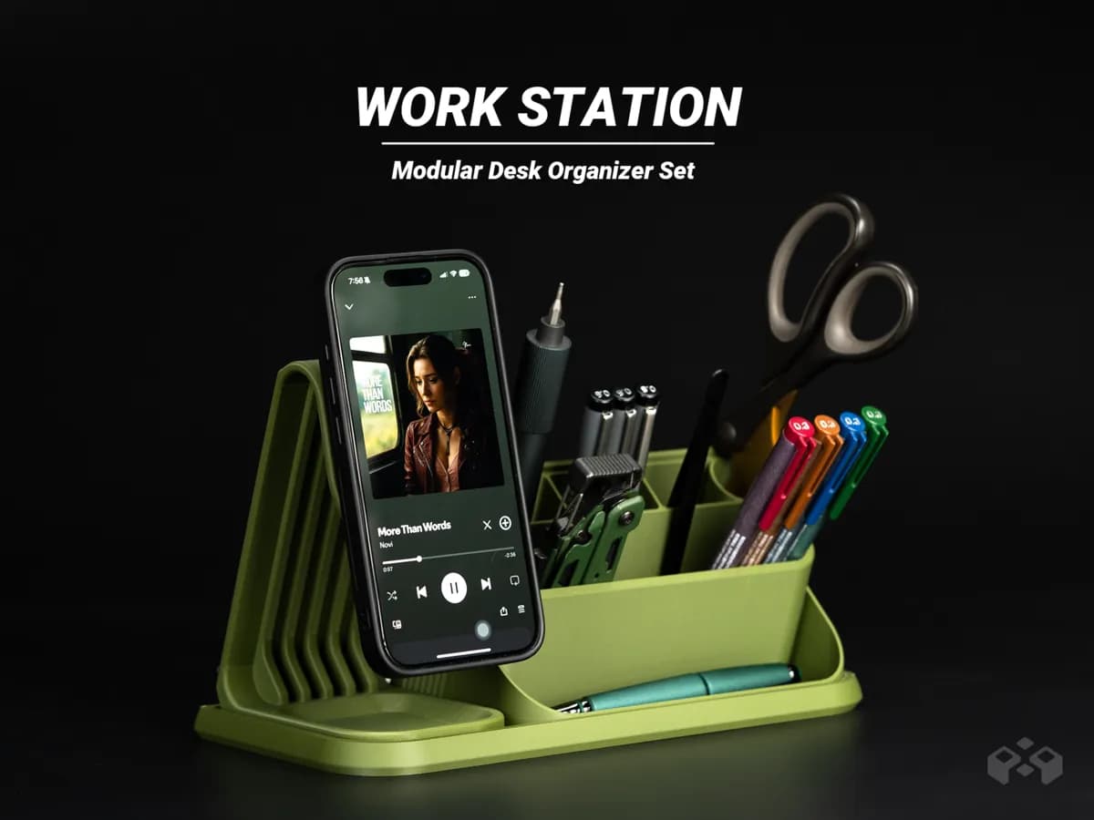 Organizador de Mesa Modular com Suporte MagSafe