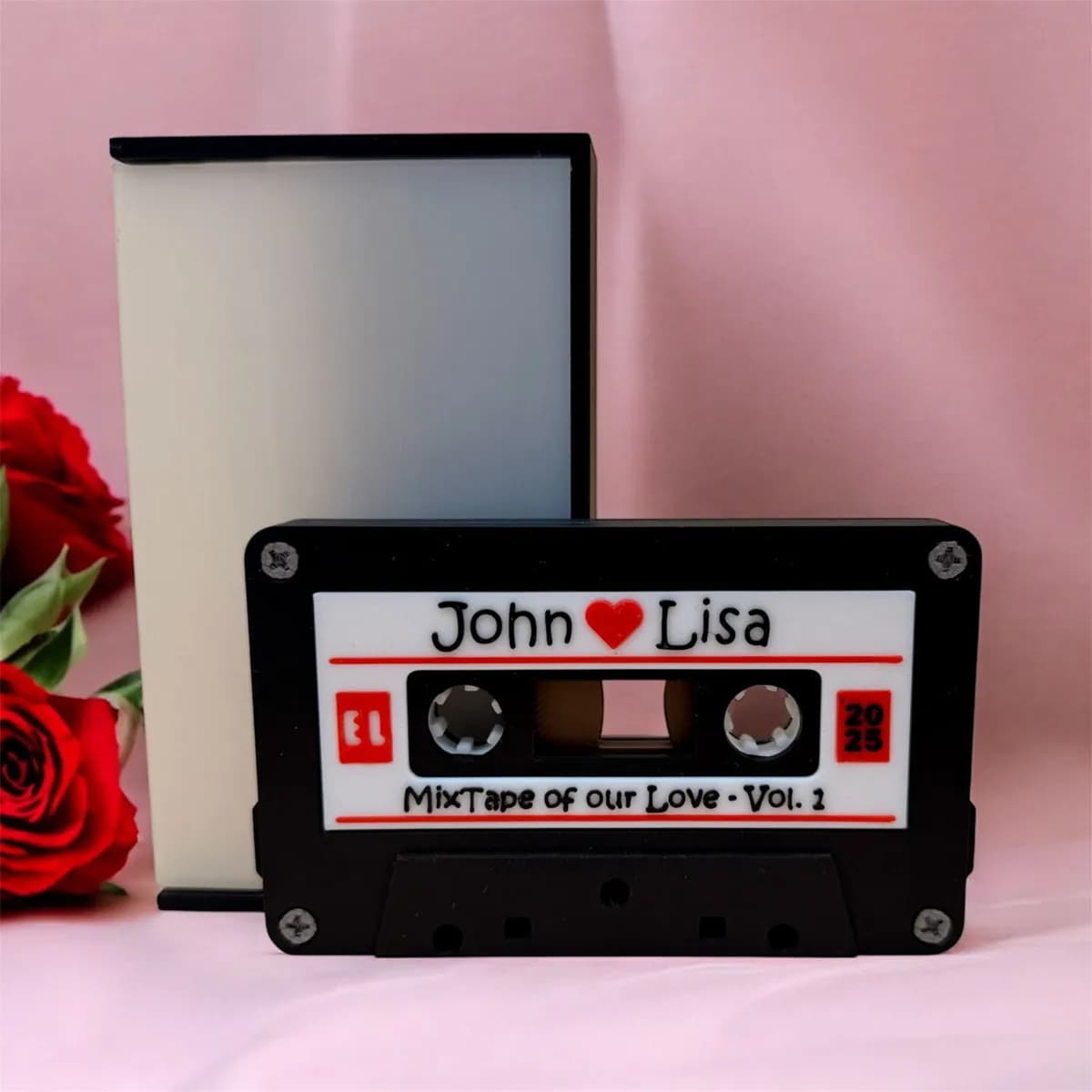 Mixtape de Amor Personalizada em Fita Cassete