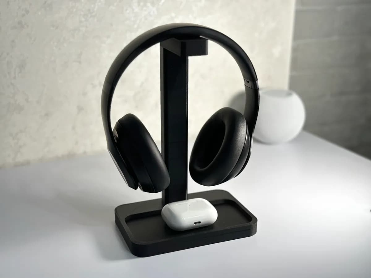 Suporte de Fone de Ouvido com Bandeja