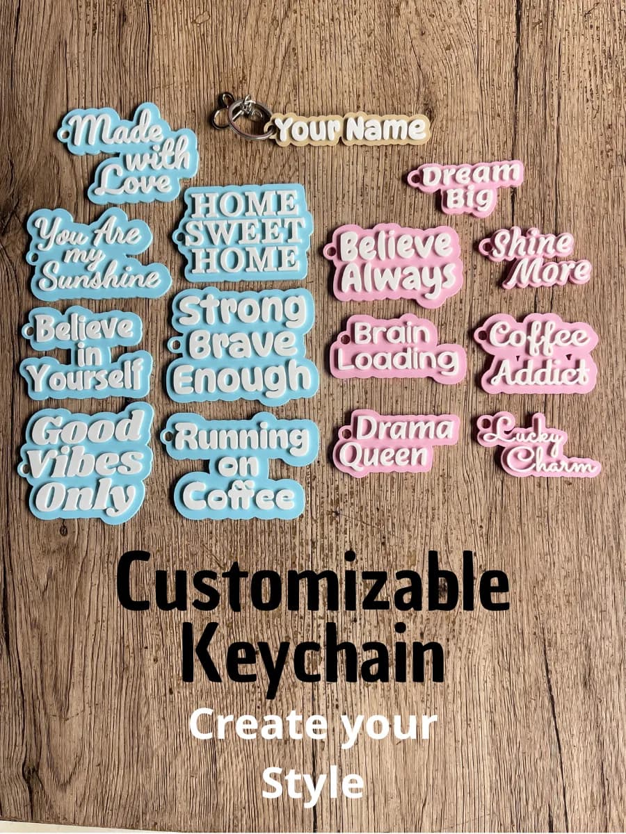 Chaveiros de Nome Personalizáveis
