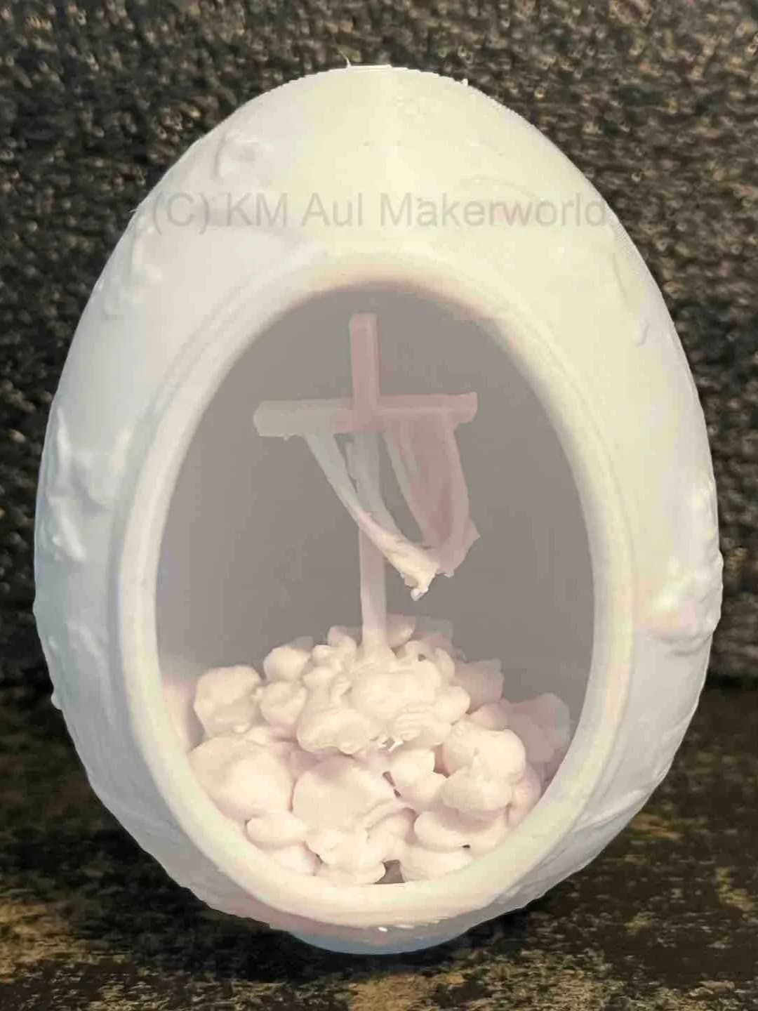 Ovo de Páscoa com Cruz