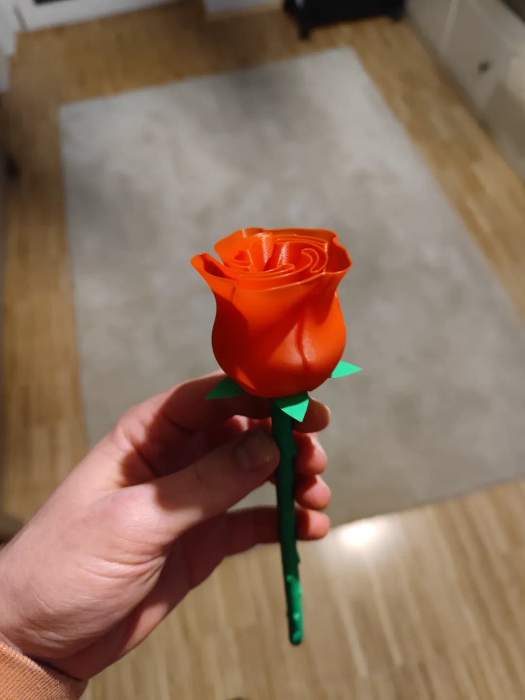 Rosa com Haste